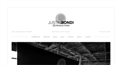 Desktop Screenshot of justinbondiproductions.com