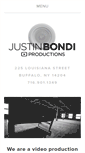 Mobile Screenshot of justinbondiproductions.com