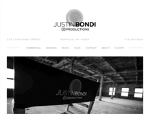 Tablet Screenshot of justinbondiproductions.com